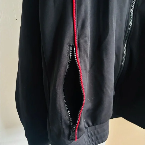Jordan Black and Red Zip-Up Jacket - Picture 3 of 6